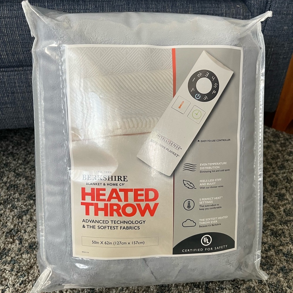 NWT LLBean - Berkshire Heated Throw Blanket